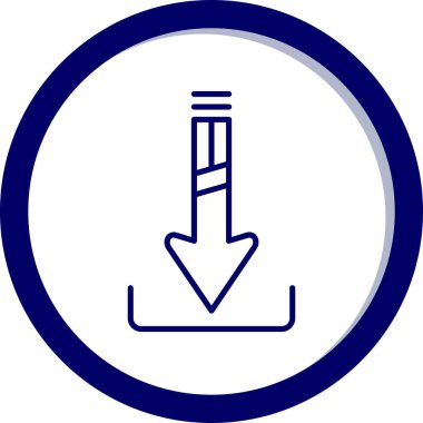 Ok. Web simgesi basit illüstrasyon