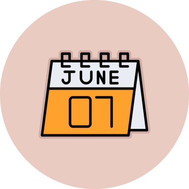 Takvim simgesi vektör illüstrasyonu