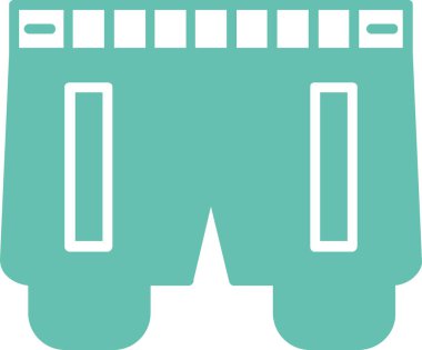 Elbise moda pantolon simgesi - taslak biçimi