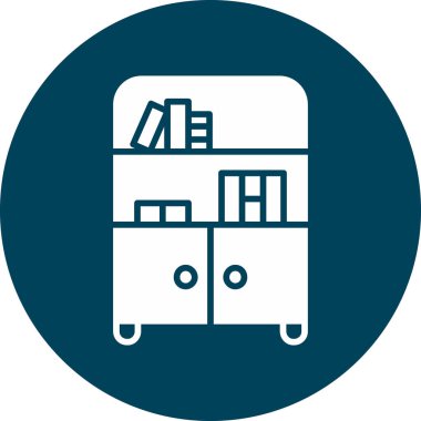 Kitaplar. Web simgesi basit illüstrasyon