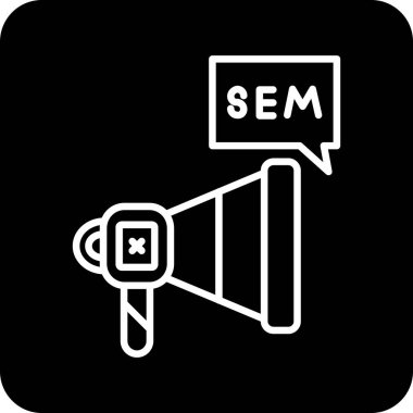 Web simgesi. Hoparlör vektör illüstrasyon