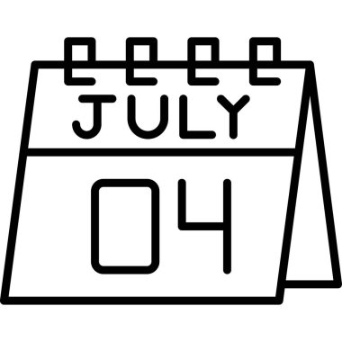 Takvim simgesi vektör illüstrasyonu