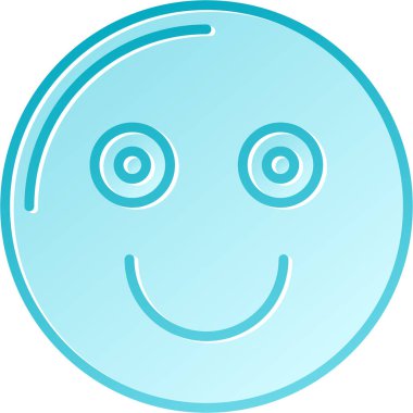 Gülümse ikon vektör illüstrasyonu