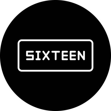 Moda stili izole edilmiş arkaplanda 6 numaralı simge