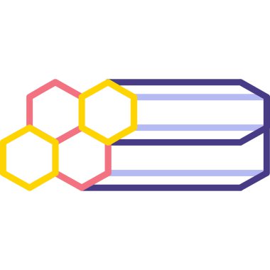 Bir arı simgesinin vektör illüstrasyonu