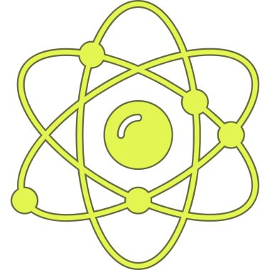 atom simgesi vektör illüstrasyonu