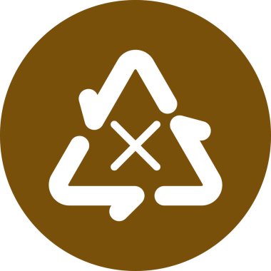 Geri dönüşüm simgesi. Vektör çizim