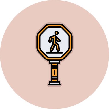 yaya yolu işaret simgesi, özet biçimi