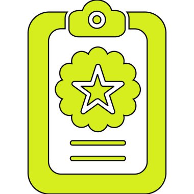 Rozet simgesi, vektör illüstrasyonu