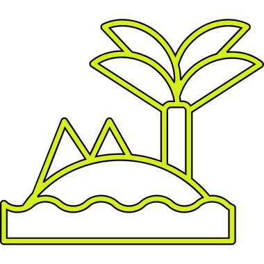 Bahçe simgesinde büyüyen bitki, özet tarzı