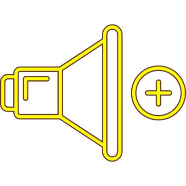 megafon simgesi vektör taslağı çizimi