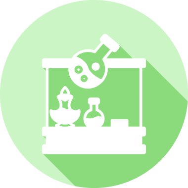 laboratuvar matara vektör simgesi