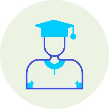 Üniversite. Web simgesi basit illüstrasyon