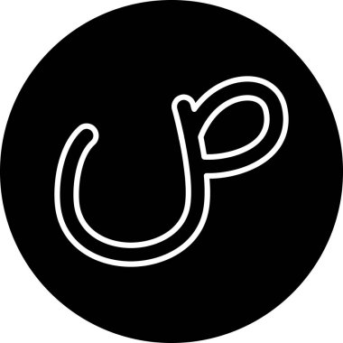 Tek bir yalıtılmış okun vektör çizimi