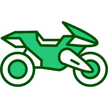 Motosiklet. Web simgesi basit illüstrasyon