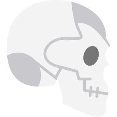 kafatası simgesi. vektör illüstrasyonu