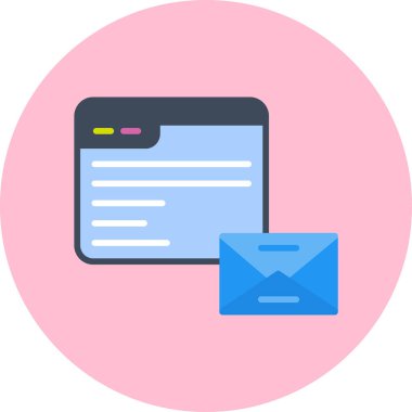 E- posta simgesi vektör illüstrasyonu