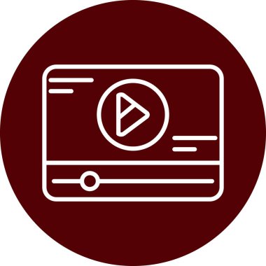 Vektör TV simgesi illüstrasyonu