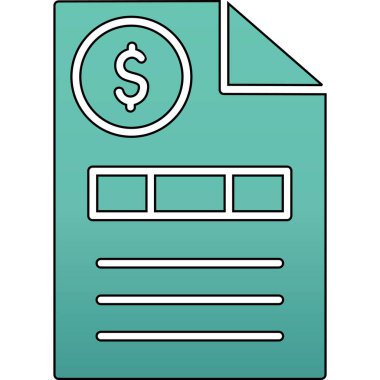 Para ikonu. Web için para vektör simgelerinin basit illüstrasyonu