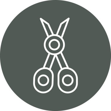 makas simgesi vektör illüstrasyonu