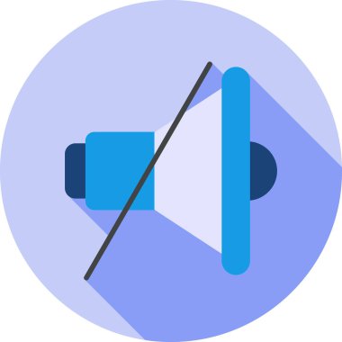 Konuşmacı. Web simgesi basit illüstrasyon