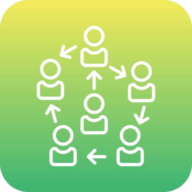 Benzersiz sosyal medya vektör simgesi