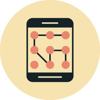 cep telefonu simgesi. Basit resimleme