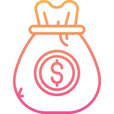 Çanta. Web simgesi basit tasarım