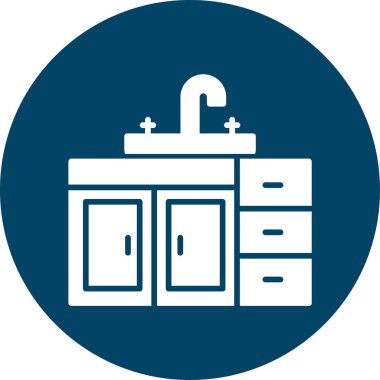 Haçlı mobilyaların vektör simgesi