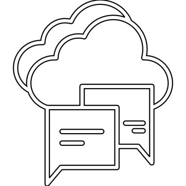 bulut bilgi işlem teknolojisi izole simgesi