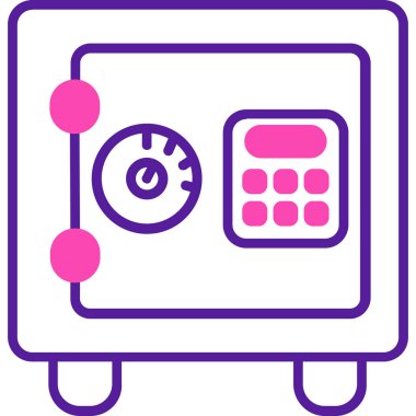 - Makine. Web simgesi basit illüstrasyon