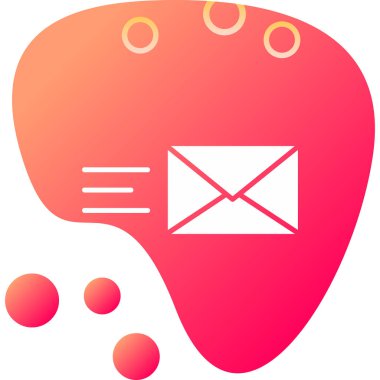 e- posta simgesi. Web için basit e- posta vektör simgeleri çizimi