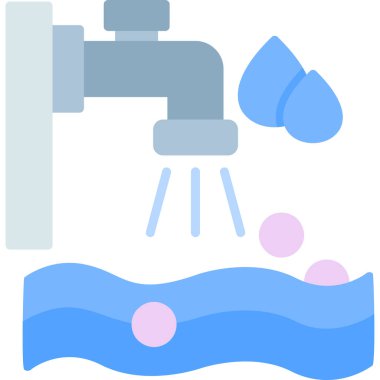 su musluğu vektör simgesi modern basit illüstrasyon tasarımı