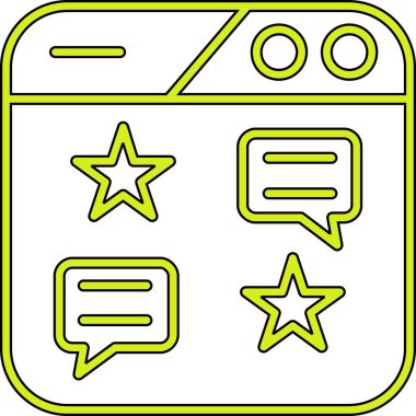 Sohbet yorum geribildirim simgesi