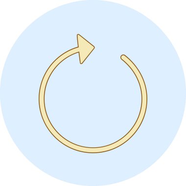 Web simgesini tazele. Basit tasarım. vektör illüstrasyonu