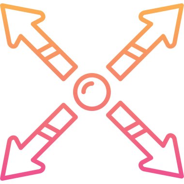 Oklar. Web simgesi basit illüstrasyon