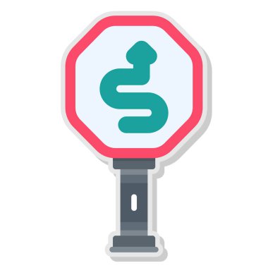 trafik işareti simge vektör çizim