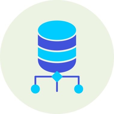 Sunucu. Web simgesi basit illüstrasyon