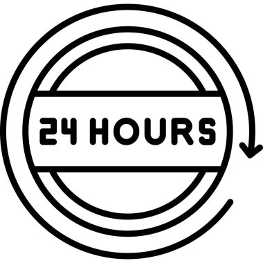 Dolu saat saat simgesi - özet biçimi