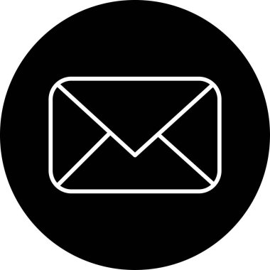 e- posta iletisi simgesi, vektör illüstrasyonu