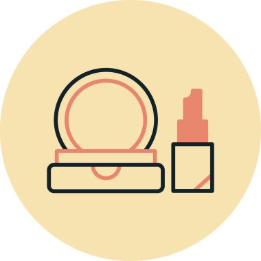 güzellik kozmetik vektör simgesi