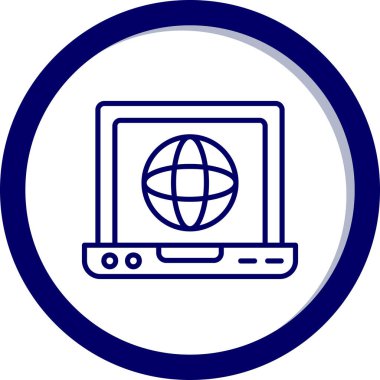 Web simgesi, vektör illüstrasyonu