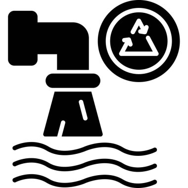 Geri dönüşüm. Web simgesi basit illüstrasyon