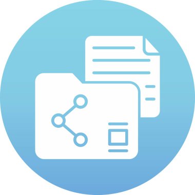 Belge. Web simgesi basit illüstrasyon