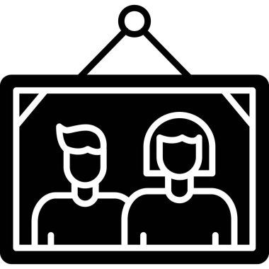 Video konferans ikonu. Beyaz arkaplanda izole edilmiş web tasarımı için özet video toplantı simgesi