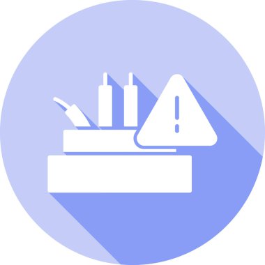 Fabrika. Web simgesi basit illüstrasyon