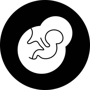 Bebek simgesinin vektör illüstrasyonu