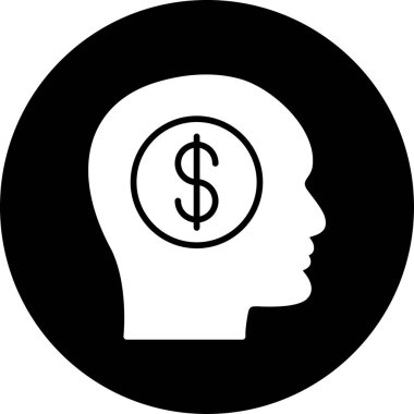 Dolar. Web simgesi basit illüstrasyon