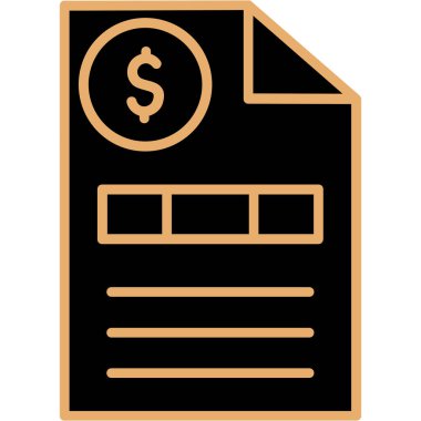 Dolar. Web simgesi basit illüstrasyon