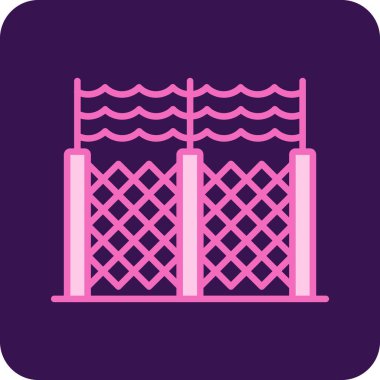 Köprü. Web simgesi basit illüstrasyon